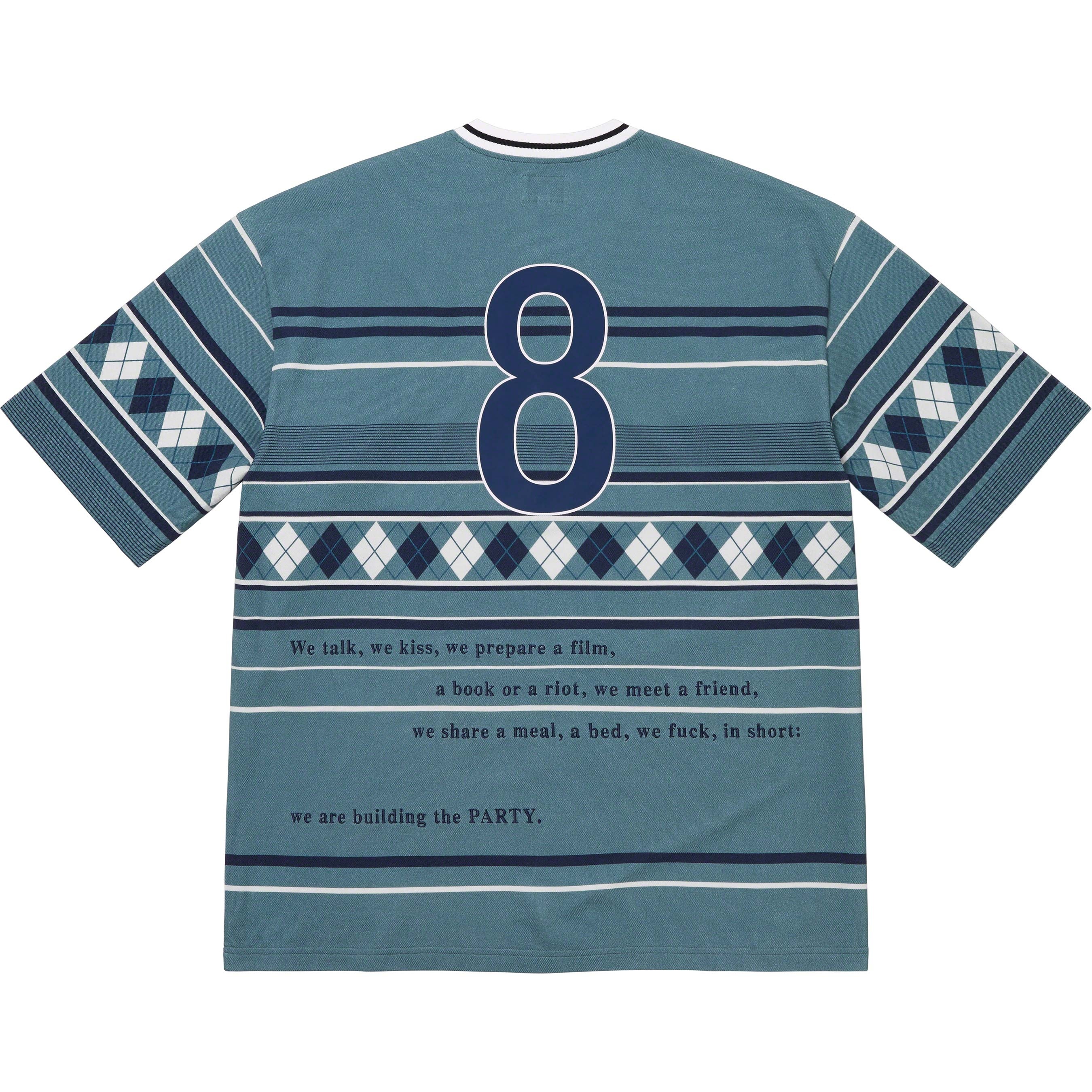 Supreme/Bernadette Corporation Pique Soccer Top view 15